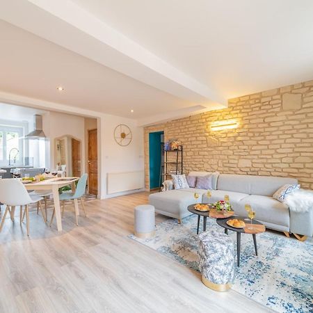 Cote Cour, 3 Chambres, Terrasses, Jardin Prive Avec Terrain De Petanque, Cave Voutee Corgoloin Exteriör bild